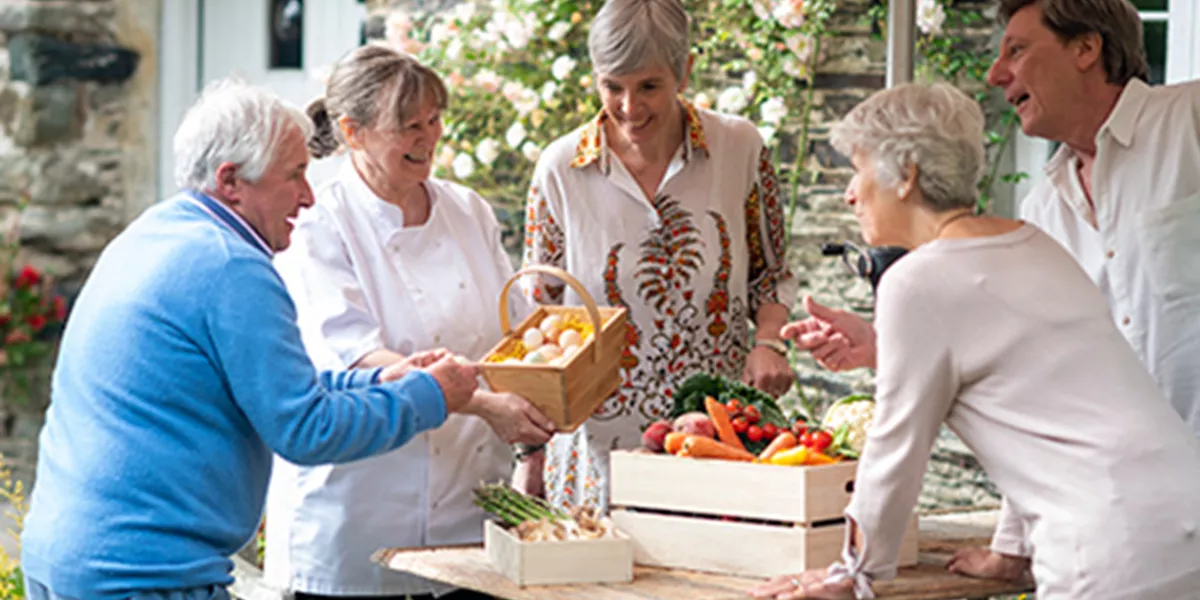 Group of Seniors Discovering Regional Products