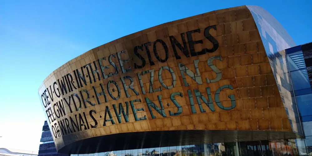 Wales Millennium Centre in Cardiff, Wales, UK