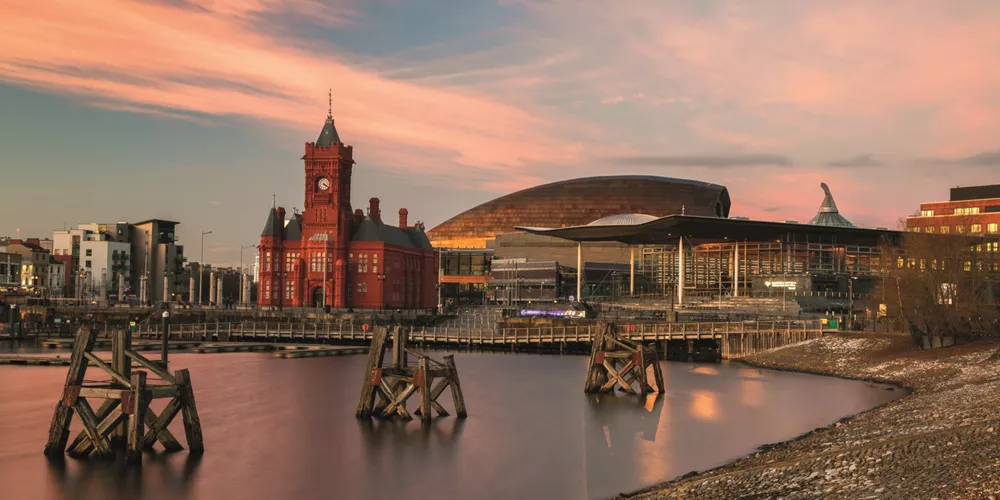 Cardiff from the bay