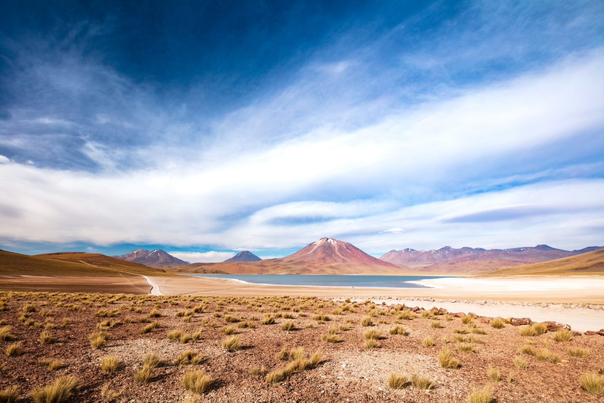 Laguna Miscanti located in Atacama desert, Chile