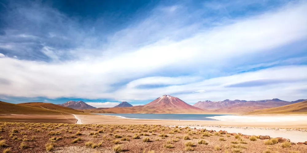 Laguna Miscanti located in Atacama desert, Chile