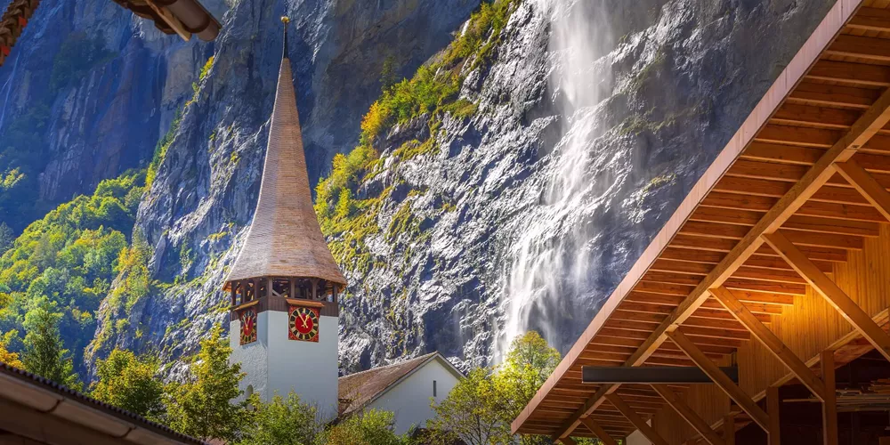 Lauterbrunnen Waterfall, Staubbach, Switzerland