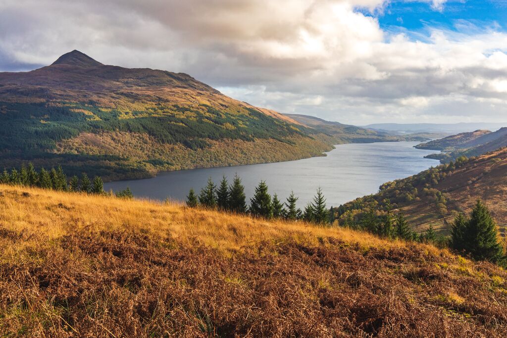Loch Lomond In The Autumn, Scotland