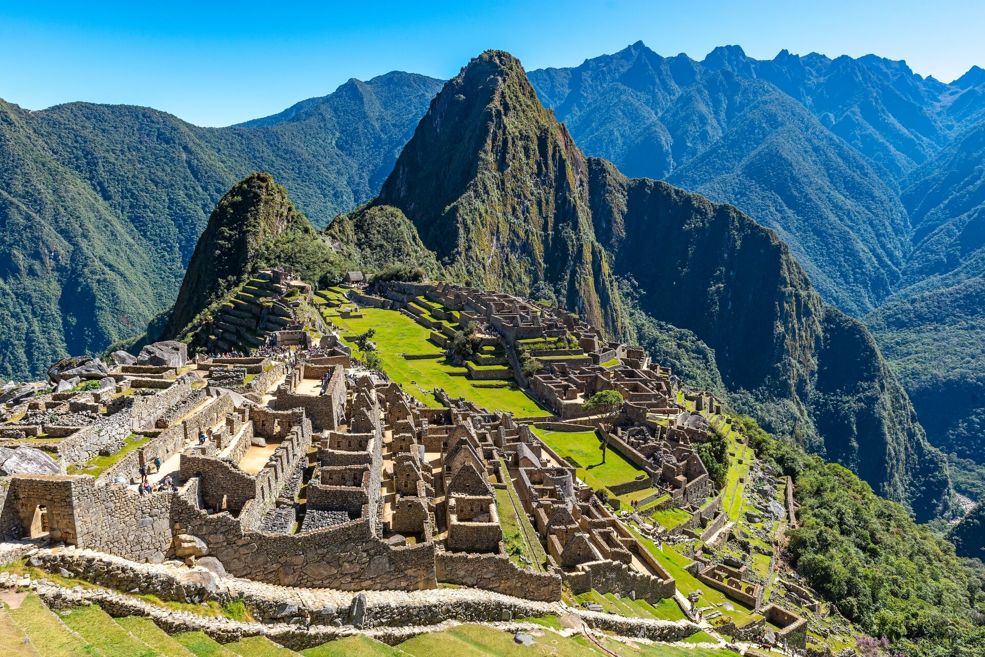 Machu Picchu, Peru on a sunny day