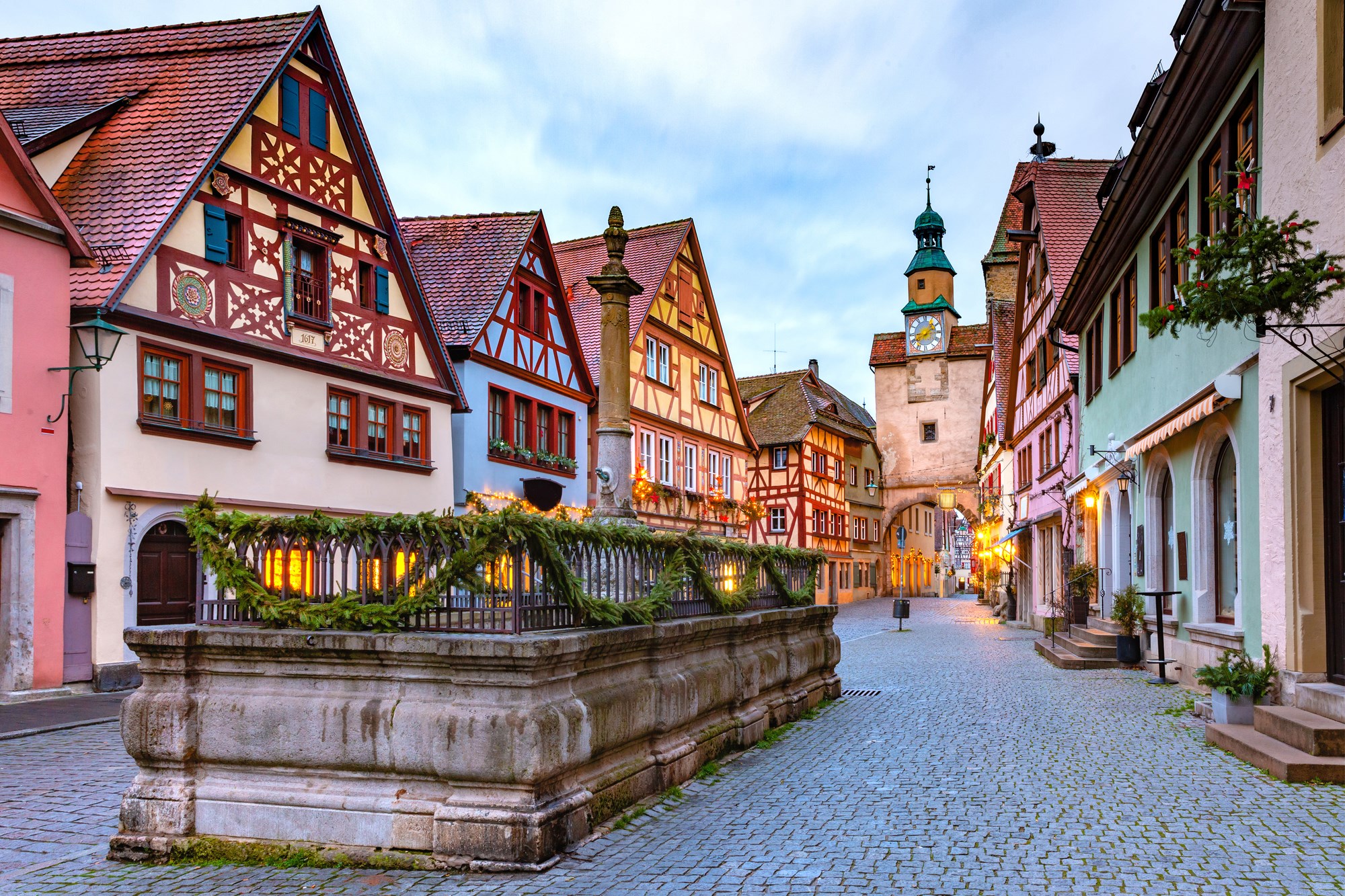 Old Town of Rothenburg ob der Tauber in Bavaria, Germany