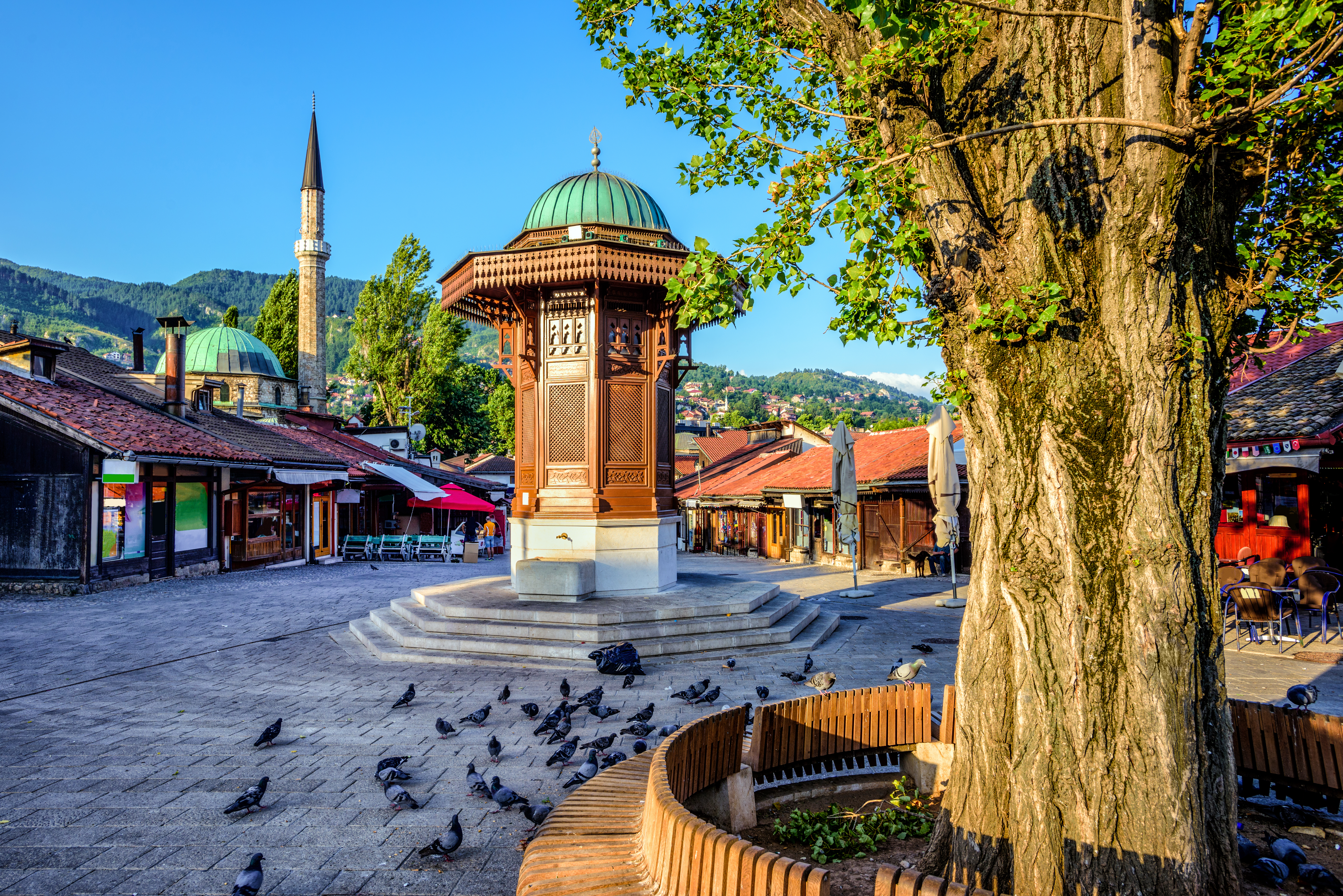 Sebilj Fountain In The Old Town Of Sarajevo, Bosnia and Herzegovina