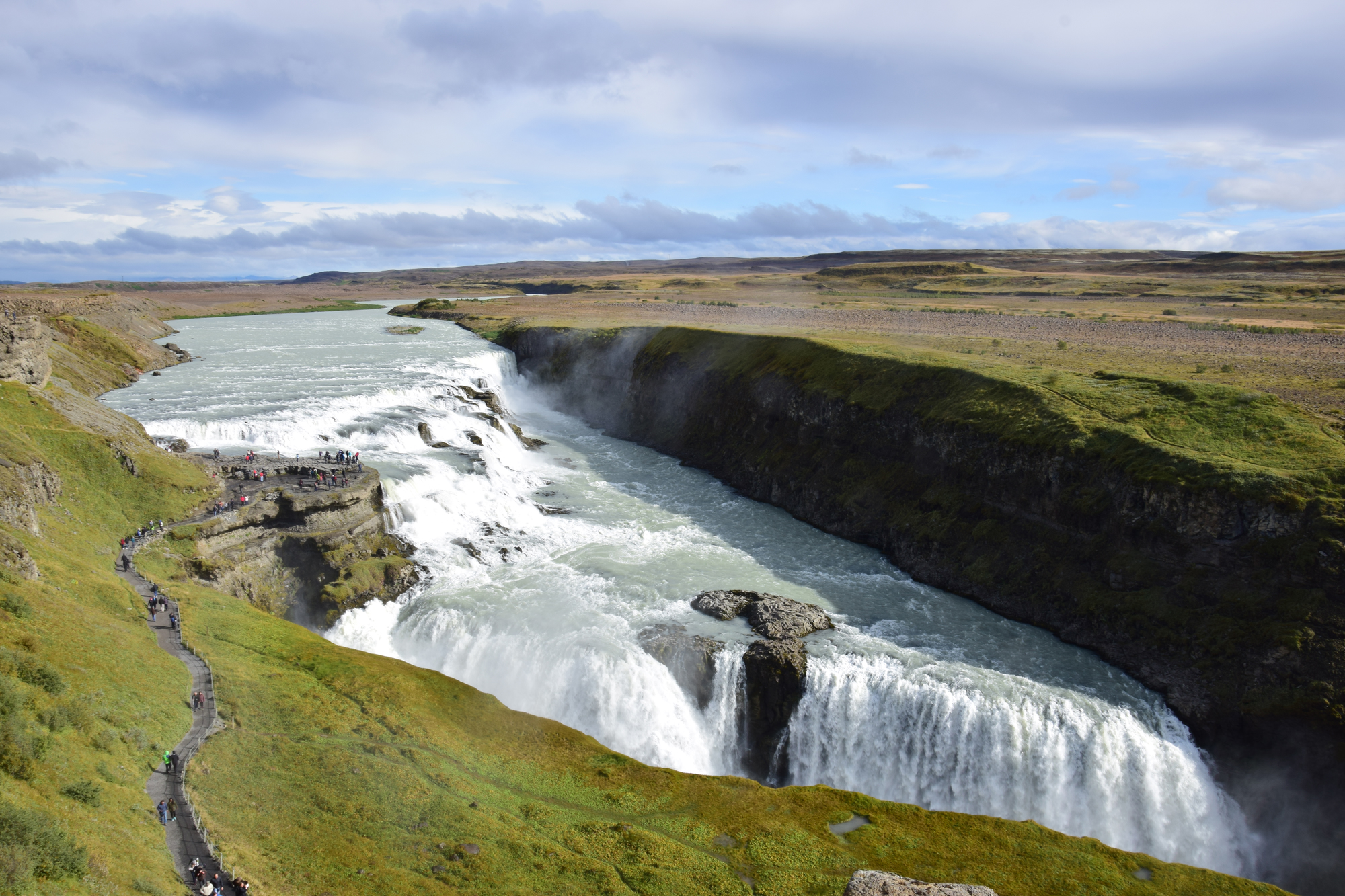 Gullfoss waterfall on the Golden Circle near Reykjavik, Iceland