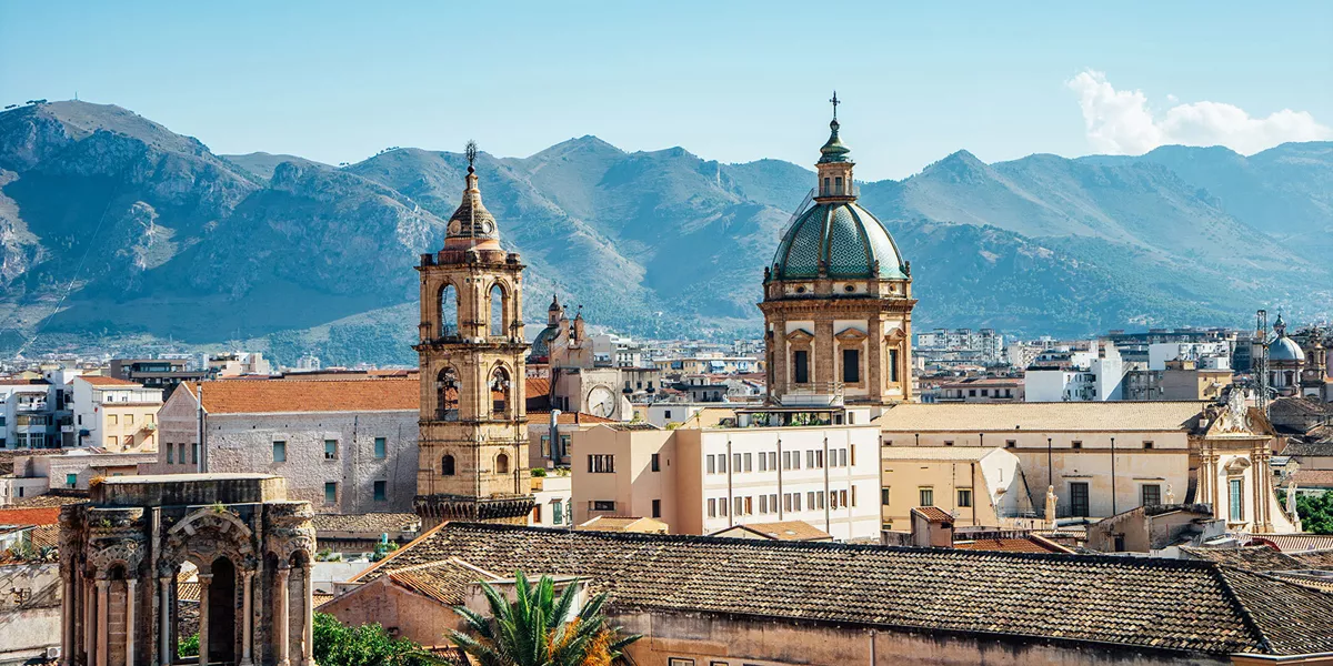 Skyline View of Palermo in Sicily