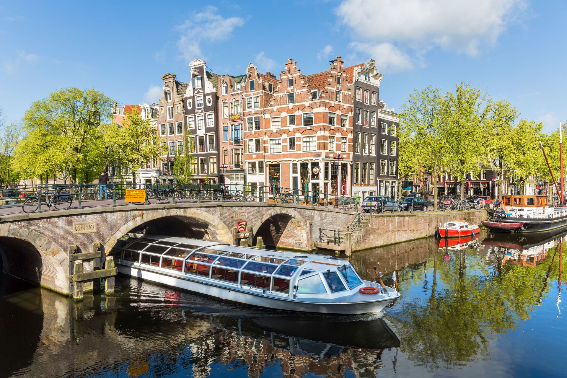 Canal & Boat, Amsterdam, Holland, Netherlands