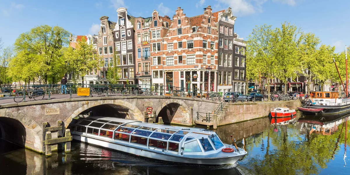 Canal & Boat, Amsterdam, Holland, Netherlands