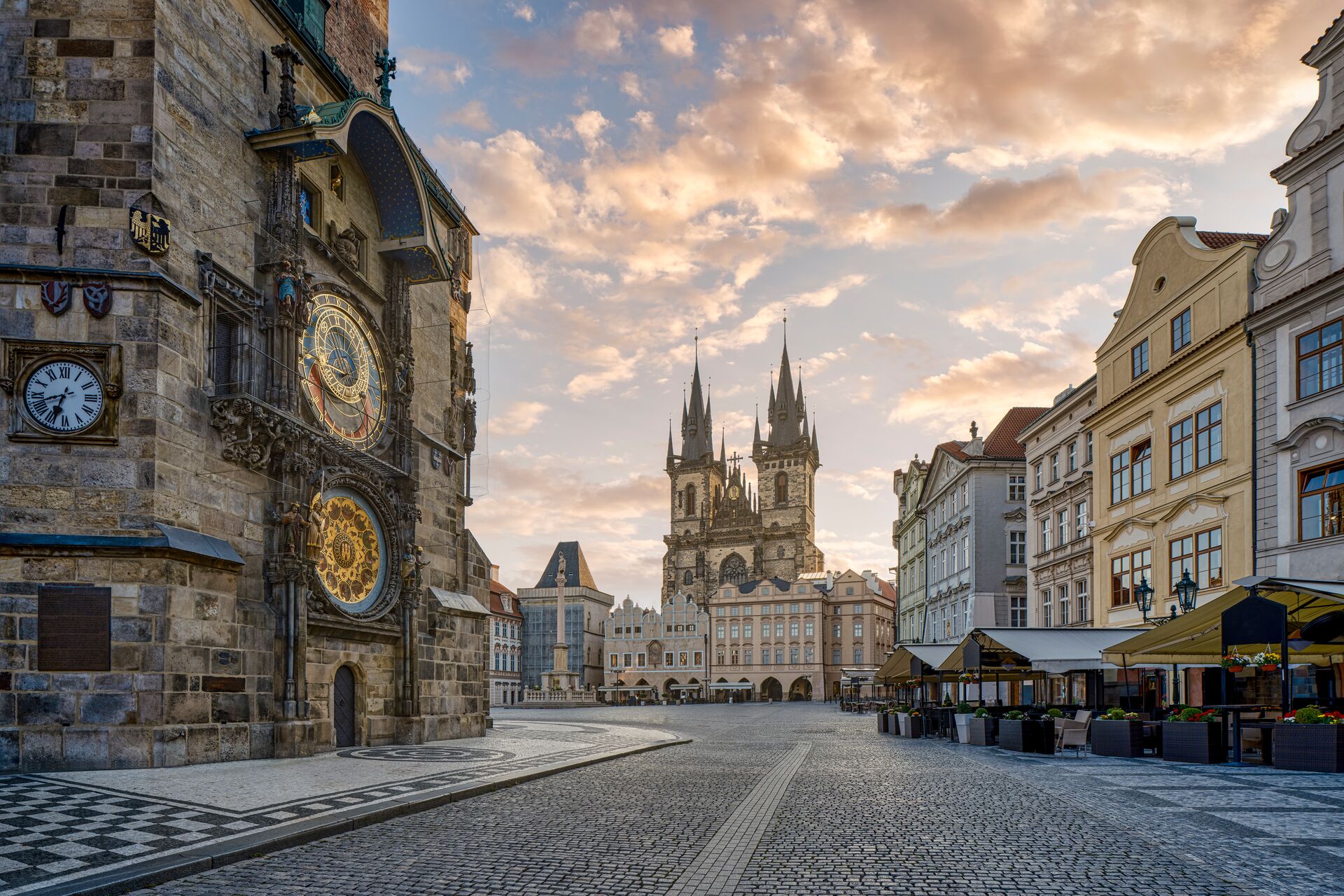Old Town Square, Prague, Bohemia, Czech Republic