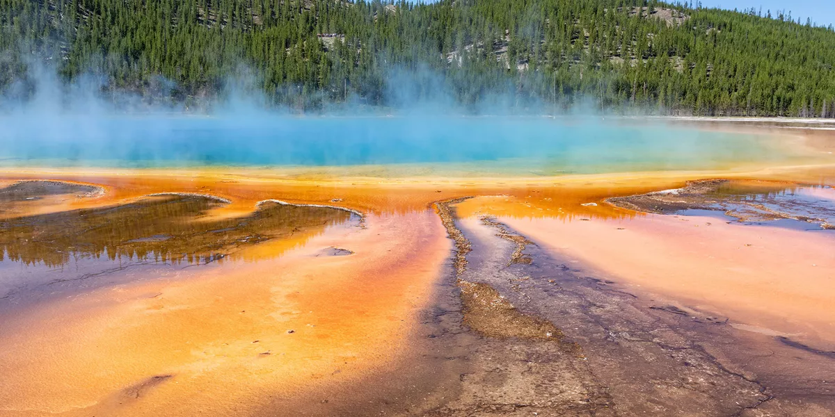 Hot Spring Yellowstone National Park Wyoming USA