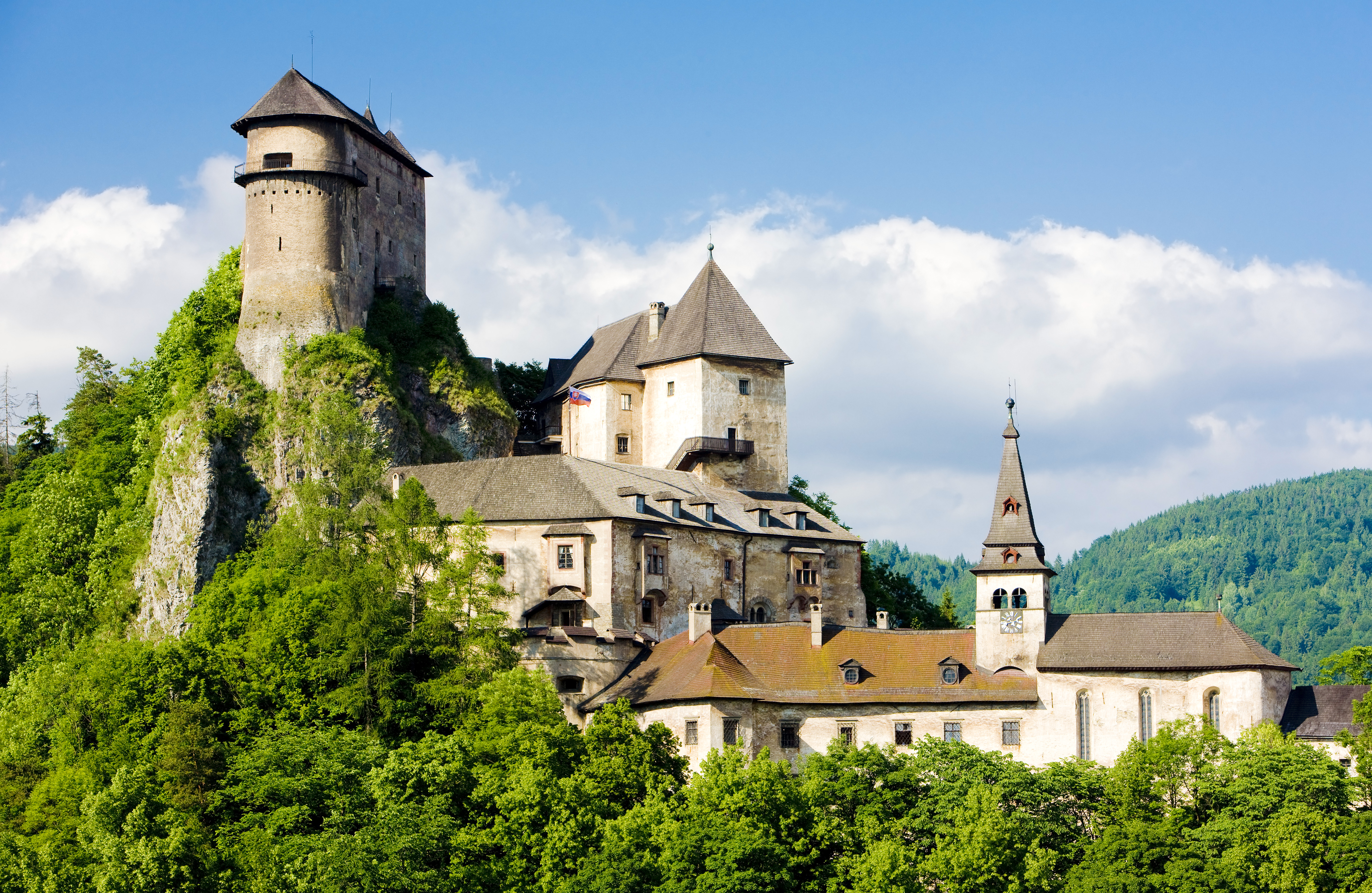 Oravsky Castle in Oravský Podzámok, Slovakia
