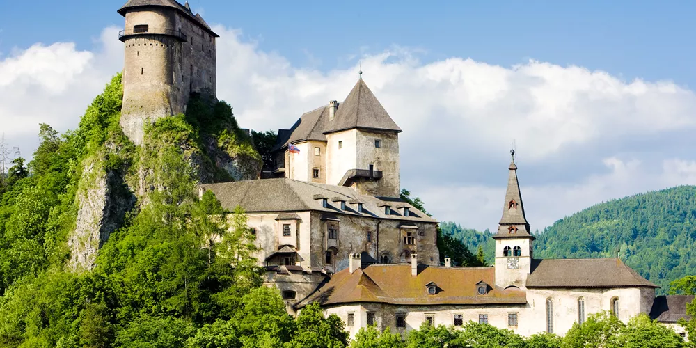 Oravsky Castle in Oravský Podzámok, Slovakia