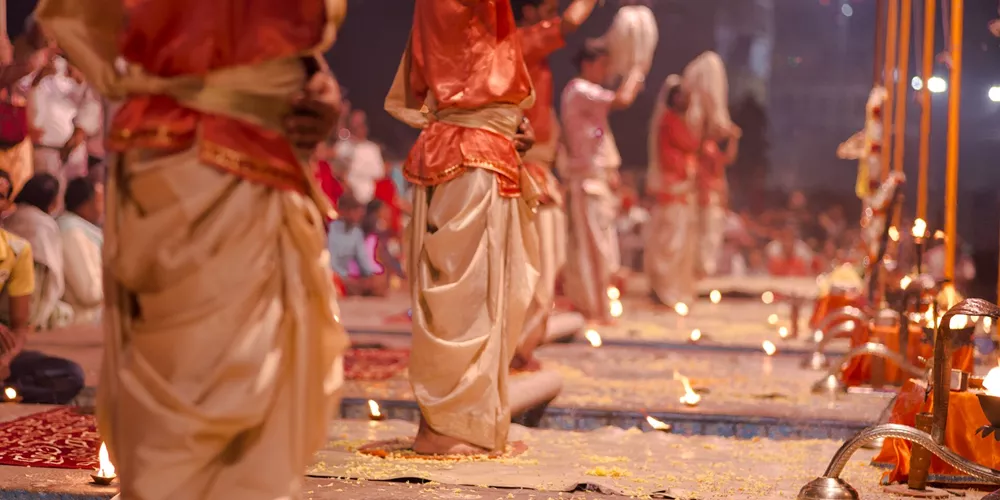 Puja Ceremony in Varanasi, India