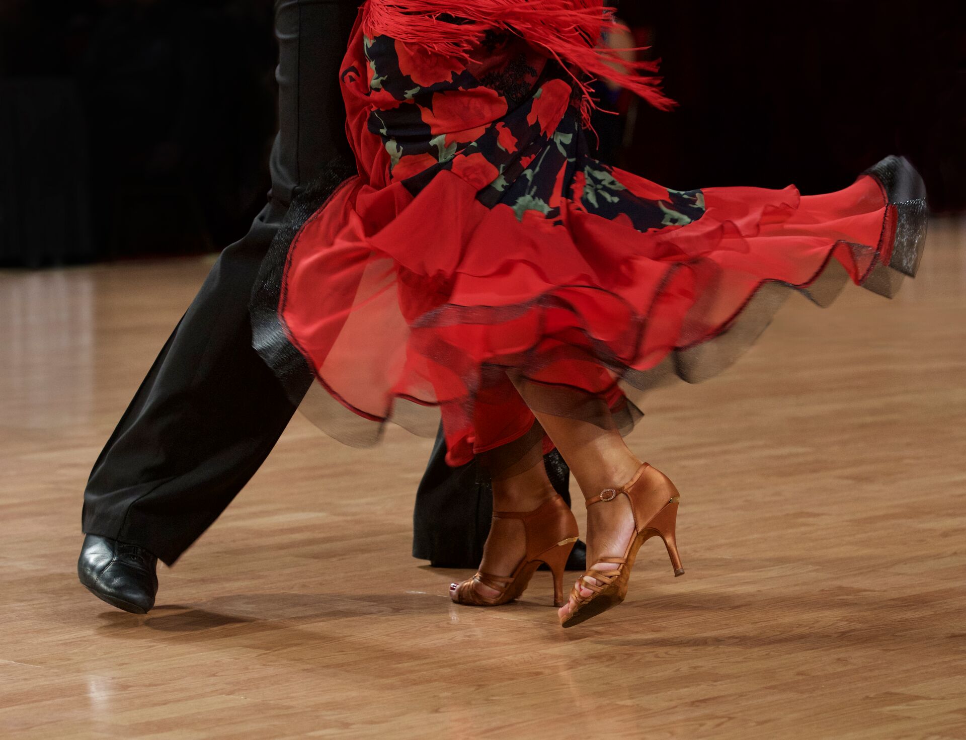 Close up of a couple Flamenco dancing