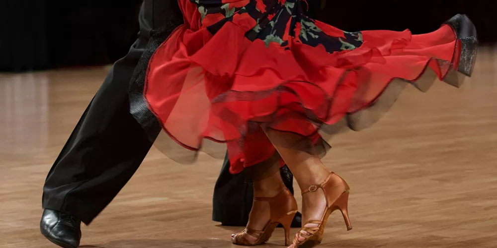 Close up of a couple Flamenco dancing
