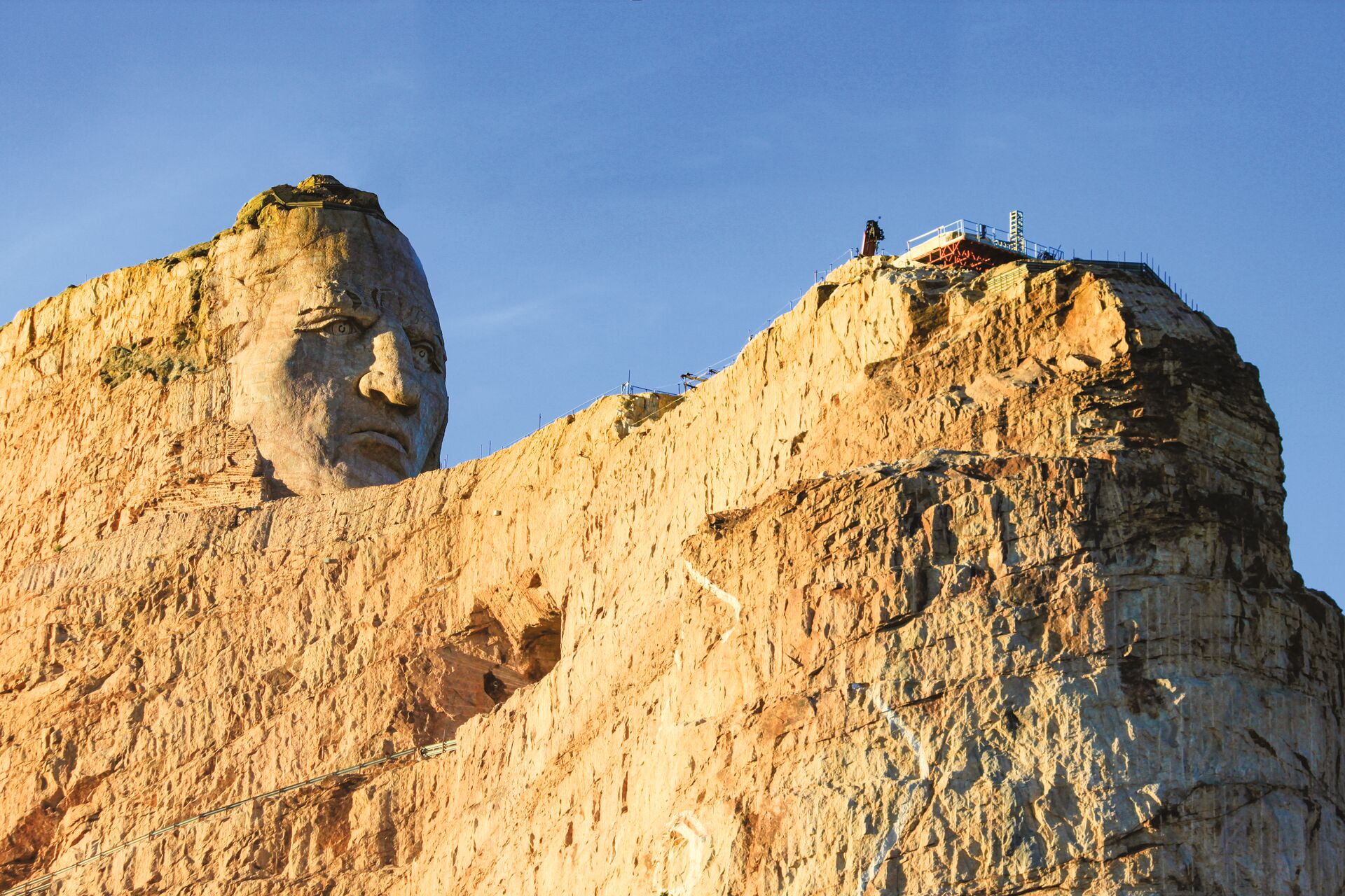 Large Crazy Horse Memorial South Dakota USA