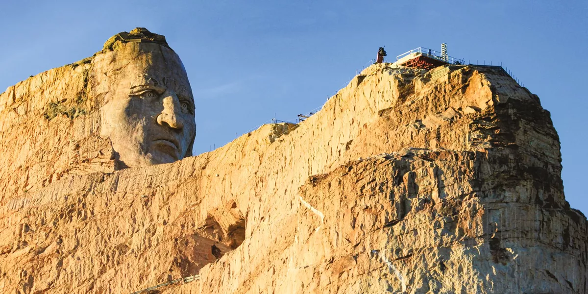 Large Crazy Horse Memorial South Dakota USA