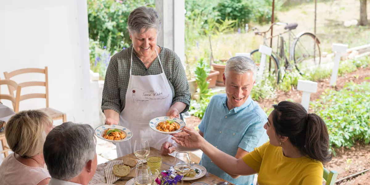 Eating Homemade Dinner
