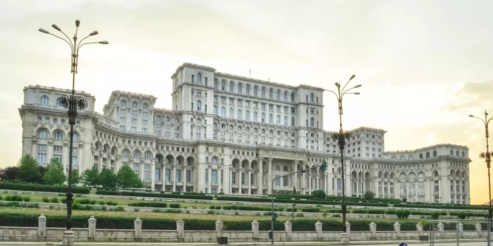 Large Majestic And Huge Parliament Building Of Romania, Bucharest 1212067234