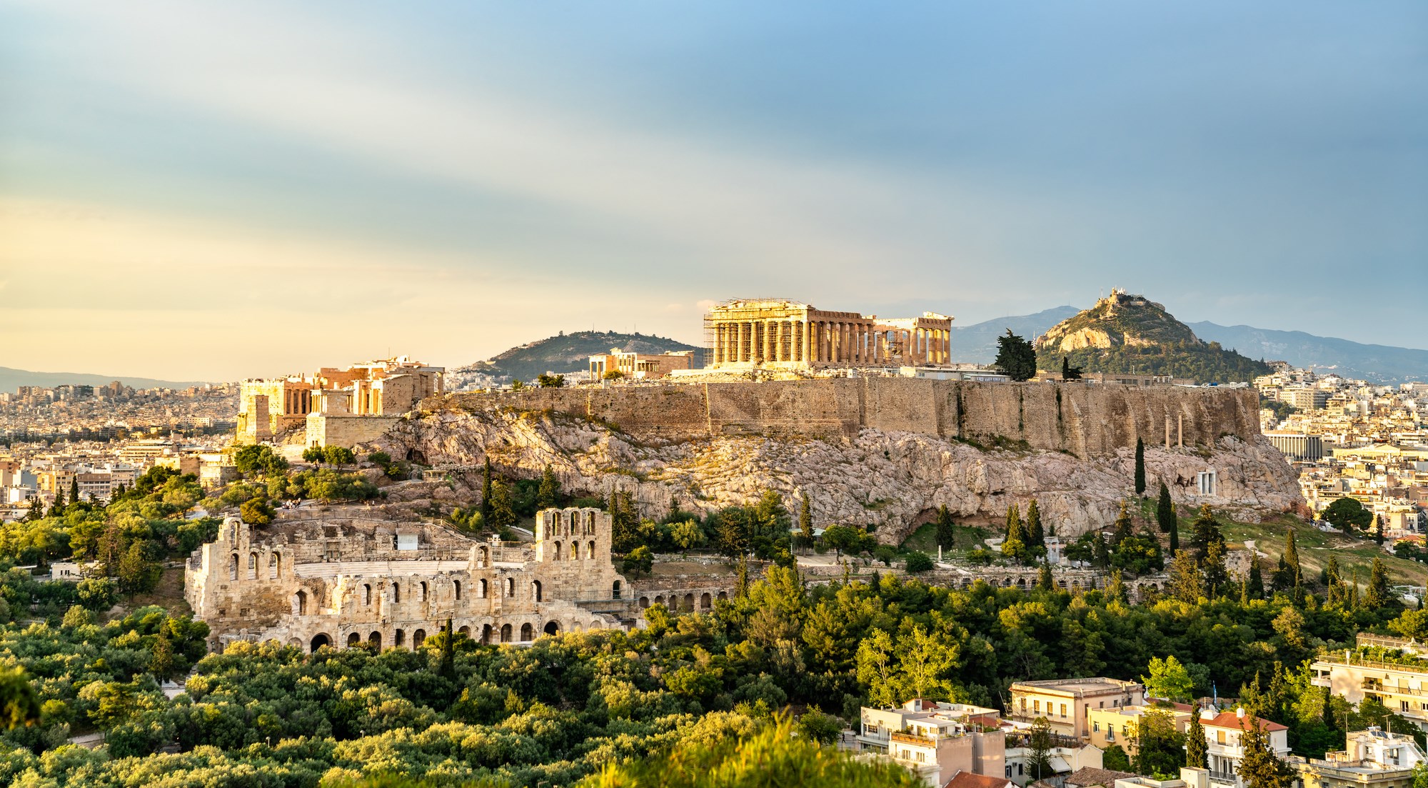 The Acropolis of Athens, UNESCO world heritage site in Athens, Greece