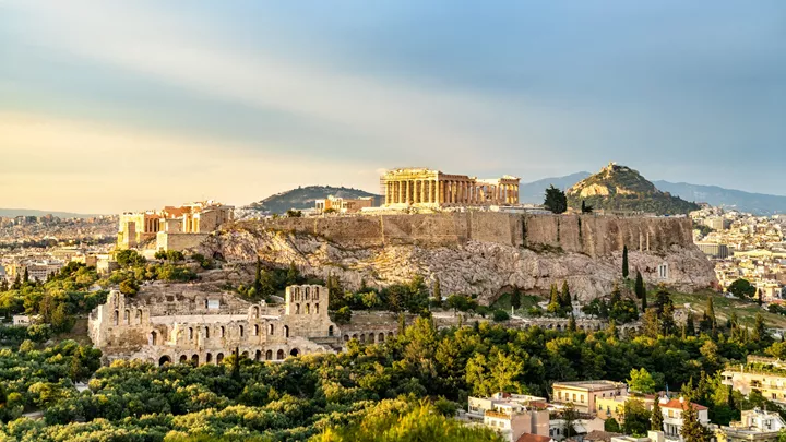 The Acropolis of Athens, UNESCO world heritage site in Athens, Greece