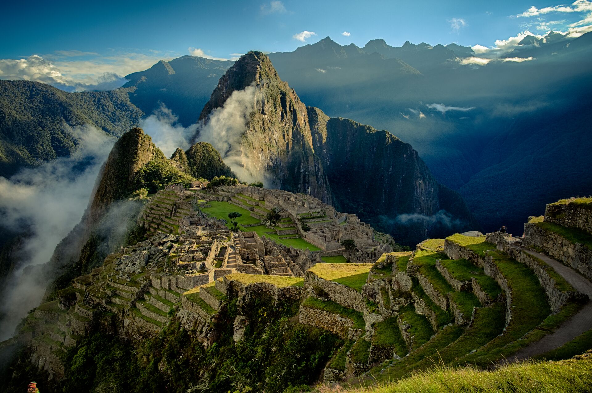 Majestic Mountain Landscape, Machu Picchu, Peru 974561258