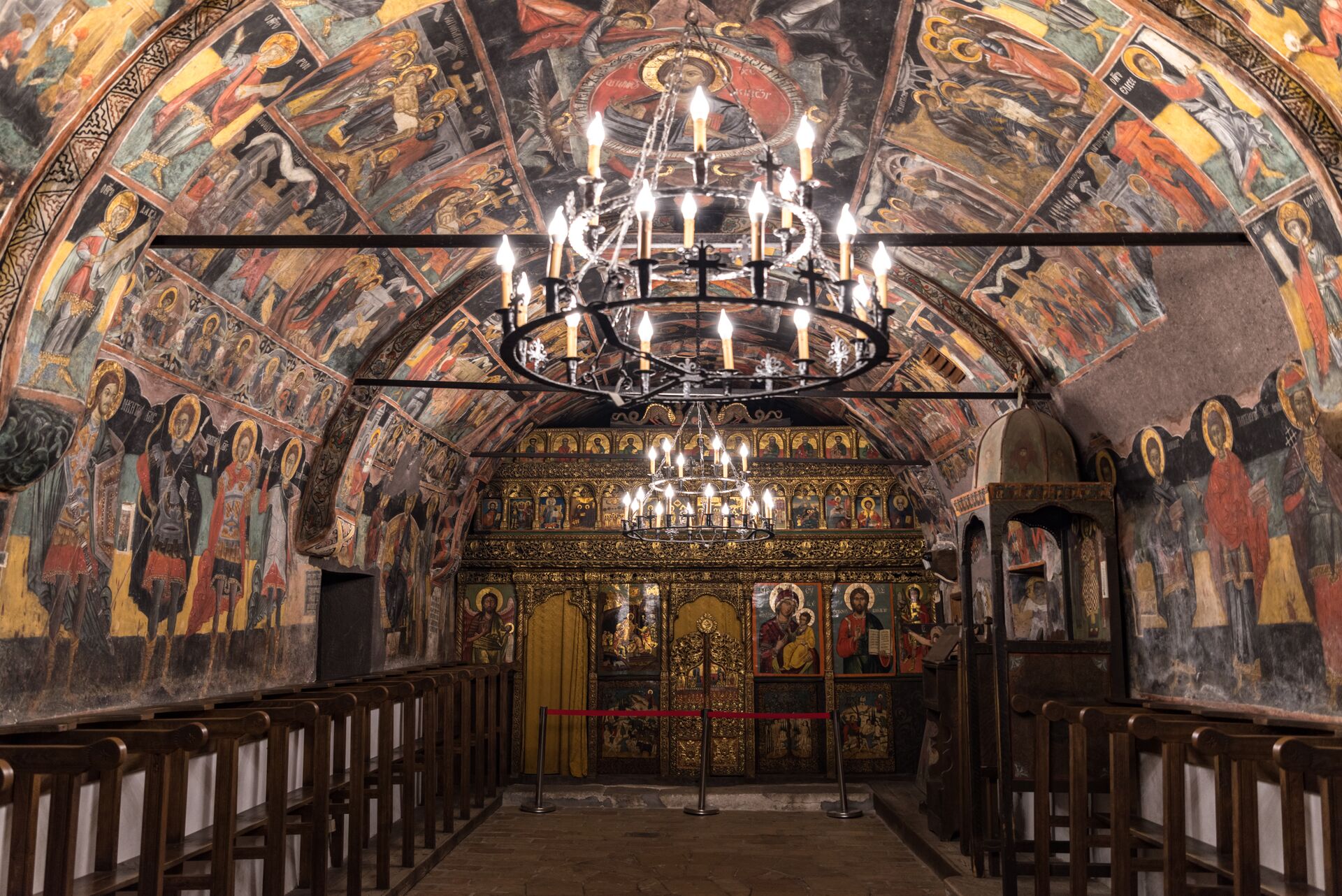 Large Ancient Murals Inside The Nativity Ofchrist Church, 16Th 17Th Century Arbanasi, Bulgaria 1154776385