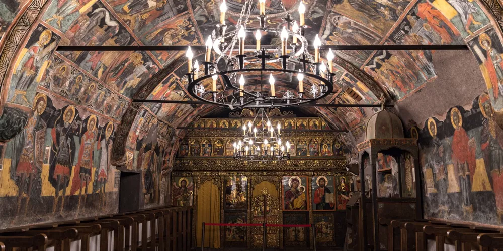 Large Ancient Murals Inside The Nativity Ofchrist Church, 16Th 17Th Century Arbanasi, Bulgaria 1154776385