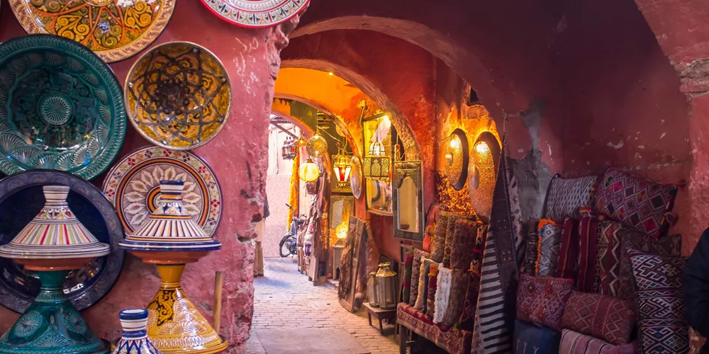 The Souks of Marrakech in Morocco