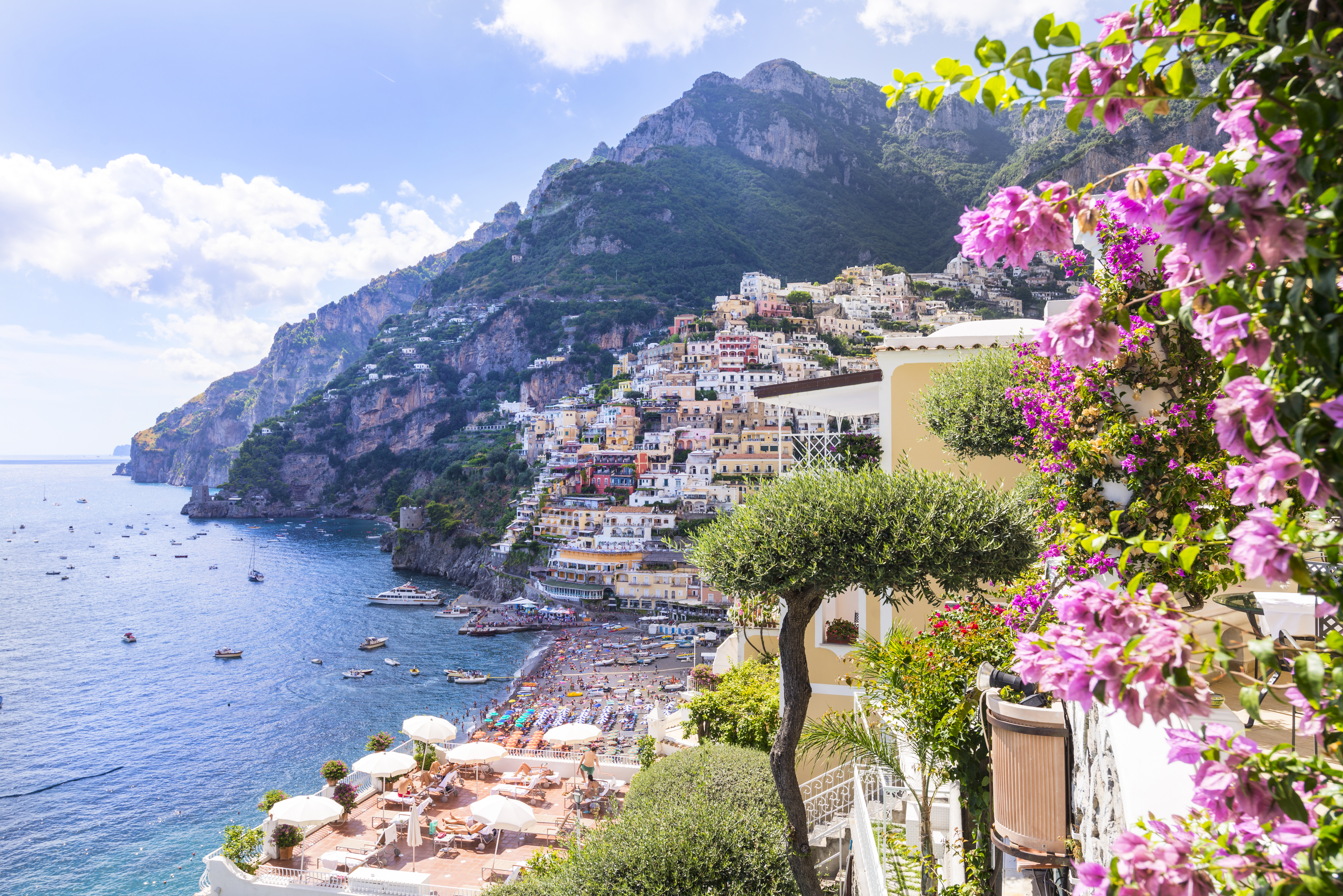 Positano On Amalfi Coast, Italy 596307378