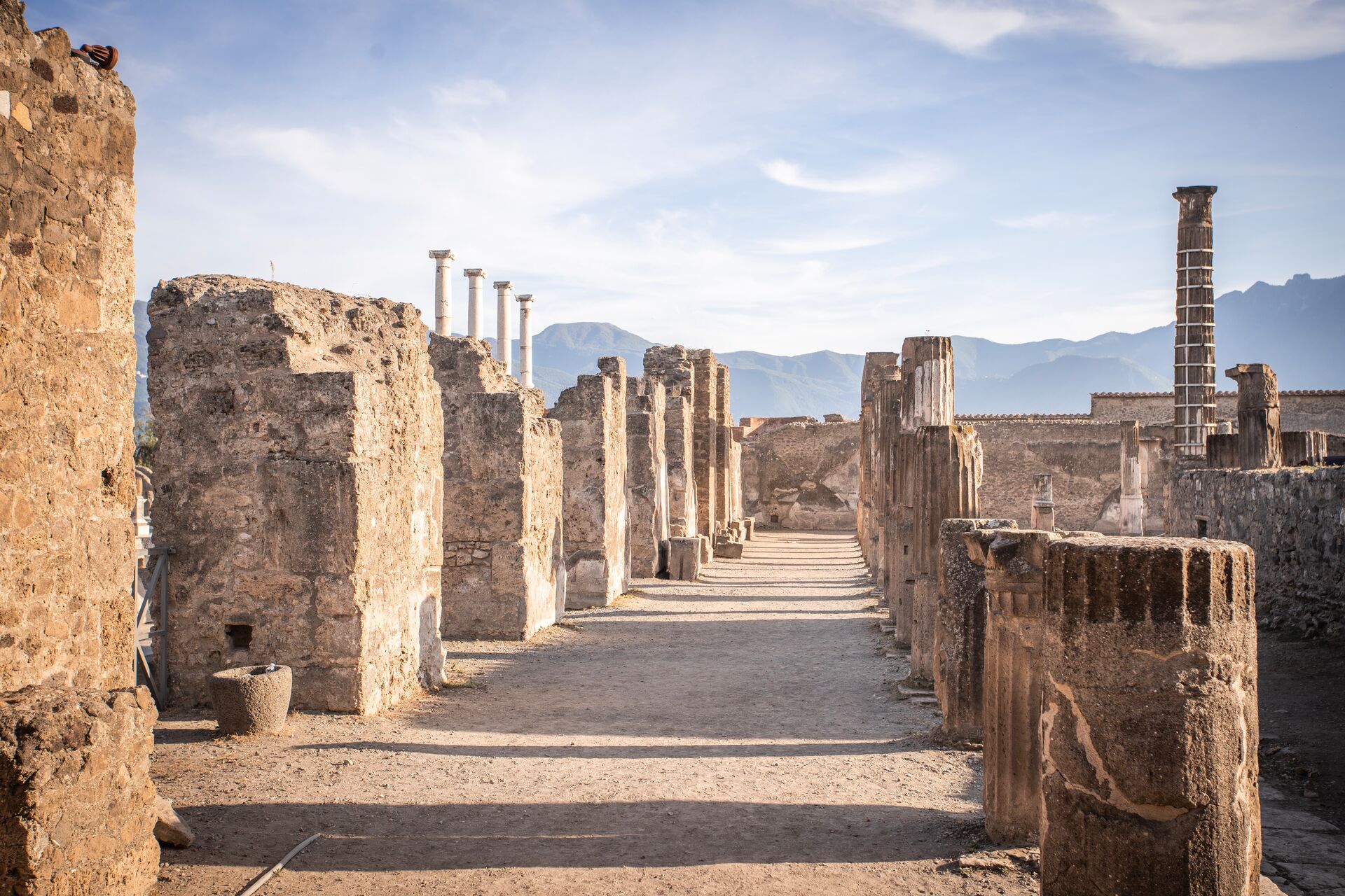 The ruins of Pompeii in Italy