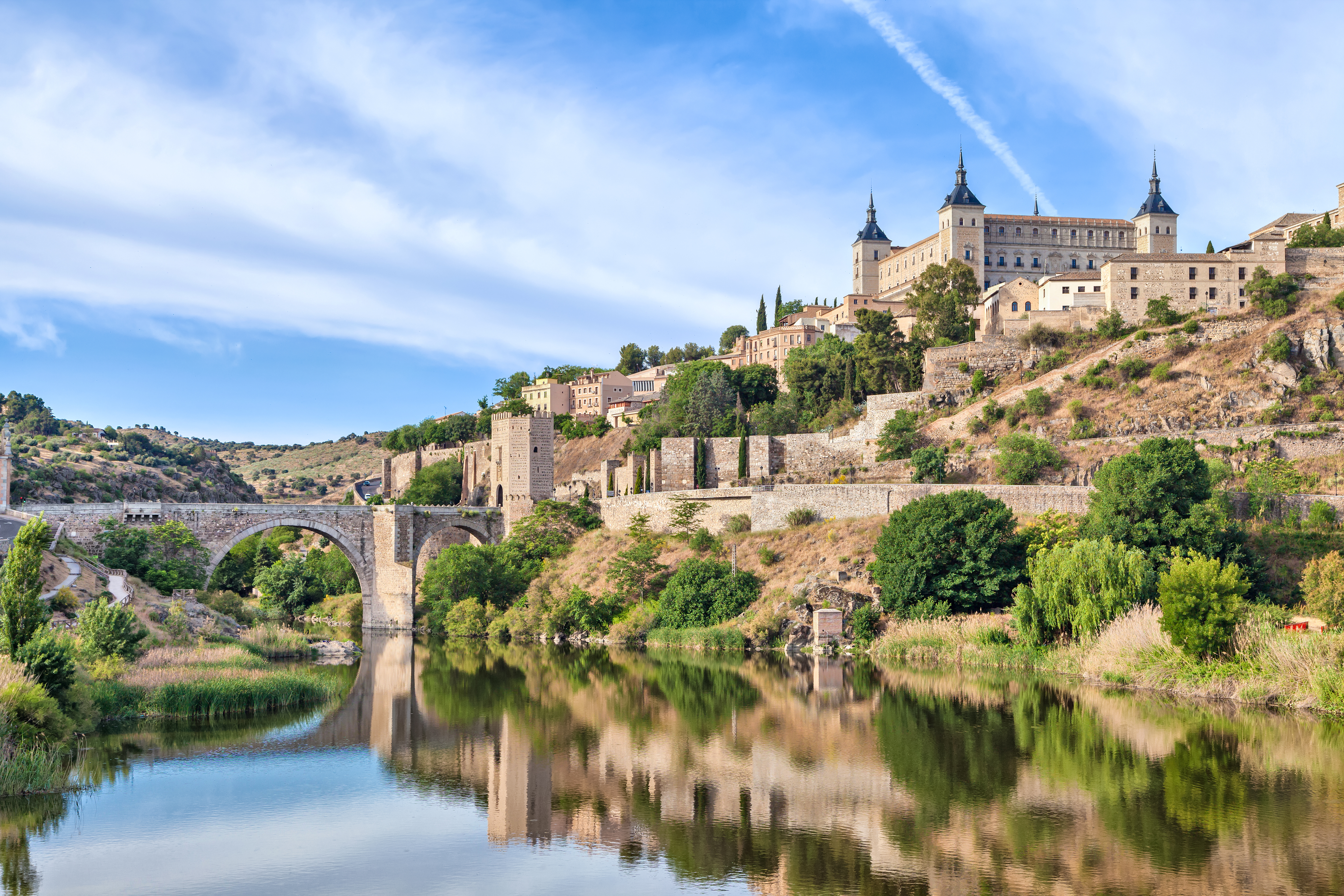 View On Toledo From From Side Of Tagus River 