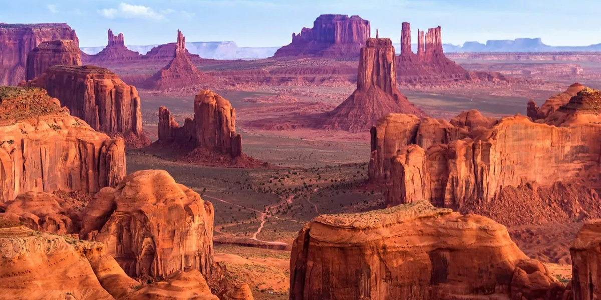 Panoramic view of Monument Valley in Arizona, USA