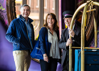 Guests in Hotel Foyer