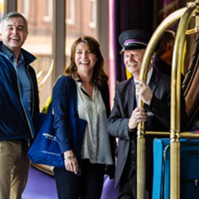 Guests in Hotel Foyer