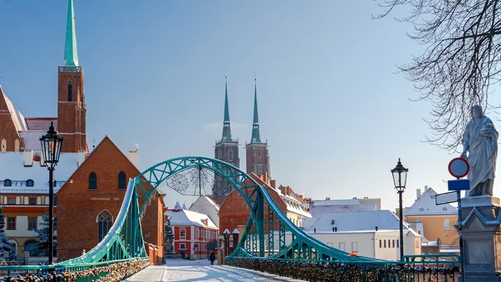 Tumski Bridge Wroclaw, Poland