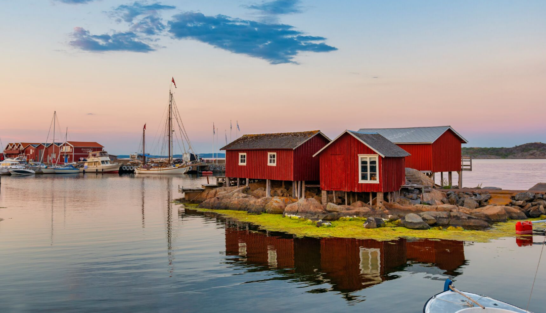 Red building in Sweden