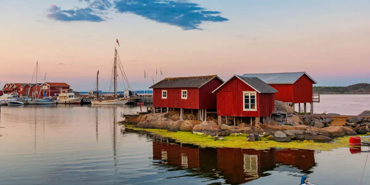 Red building in Sweden