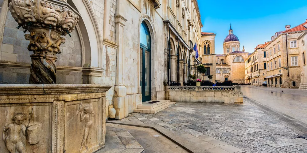 Streets of Dubrovnik in Croatia