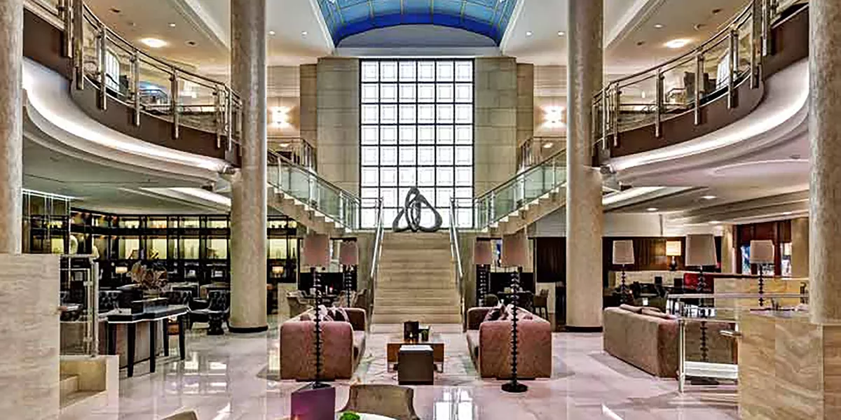 Large Hilton Berlin Berlin Germany Lobby Lounge (1)