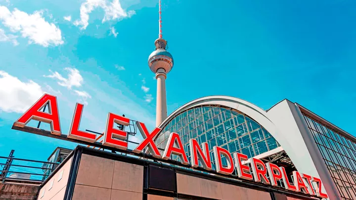 Berlin TV Tower in Alexanderplatz Berlin, Germany