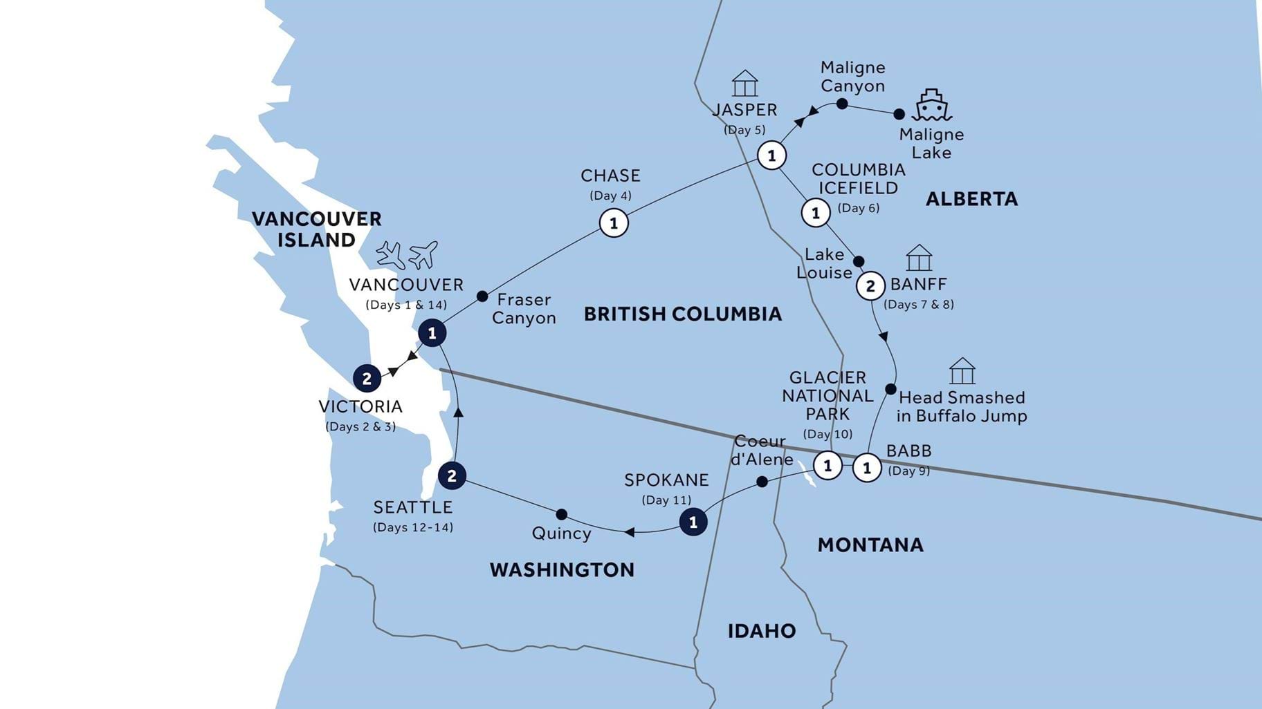 Canadian Rockies & Pacific Coast Guided Tour Insight Vacations