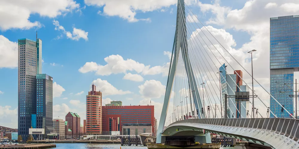Erasmus Bridge in Rotterdam, Amsterdam