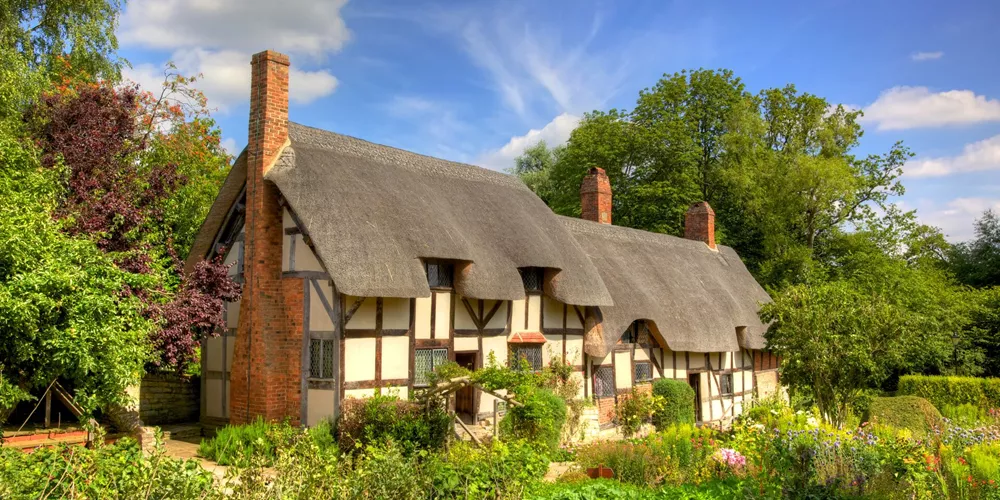 Anne Hathaway's Cottage in Stratford-Upon-Avon in England, UK
