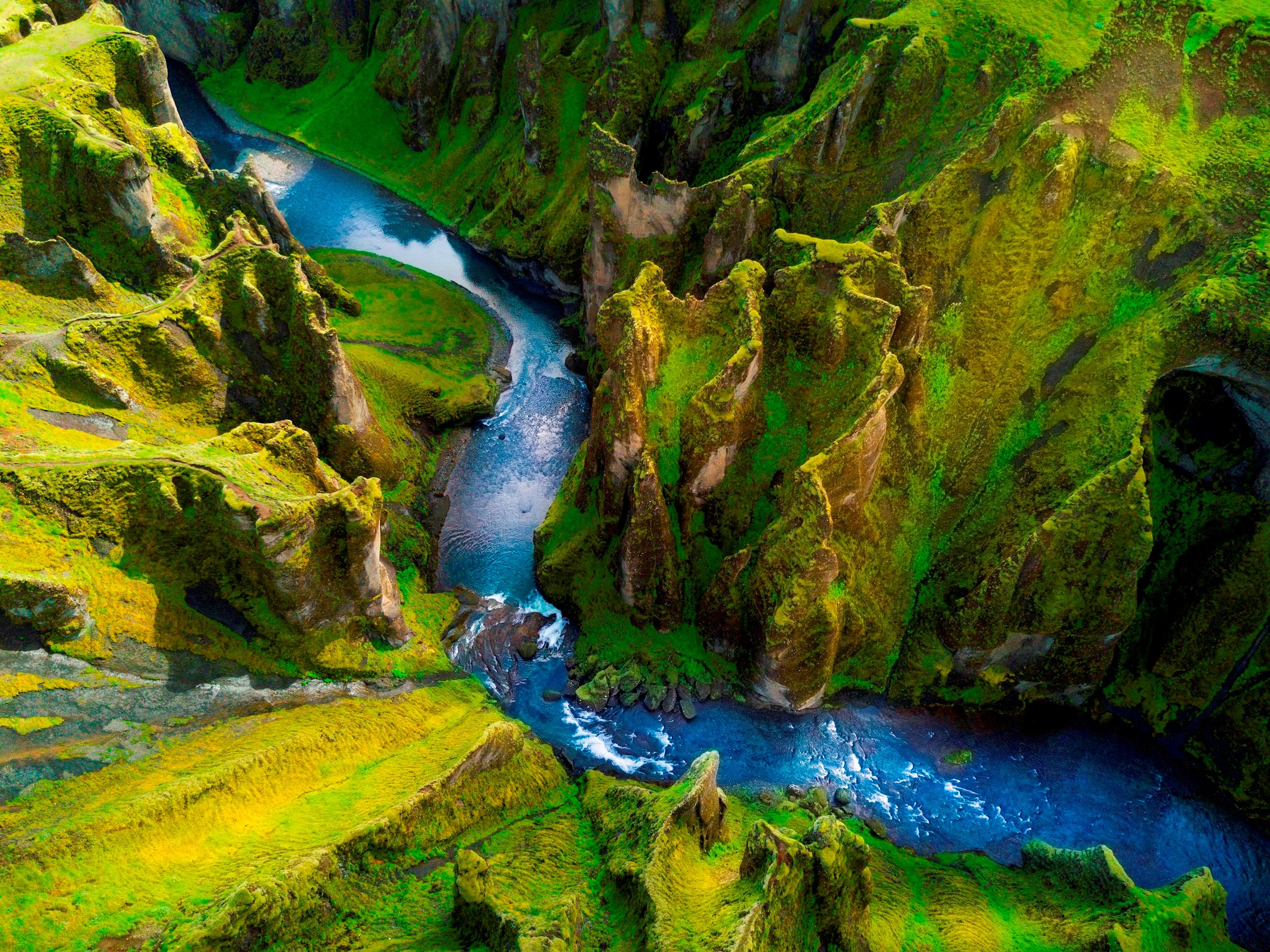 Ariel Shot Fjadrargljufur Canyon Reykjavi K Iceland 4