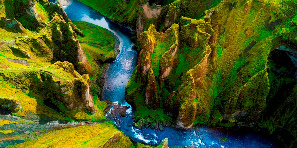 Ariel Shot Fjadrargljufur Canyon Reykjavi K Iceland 4
