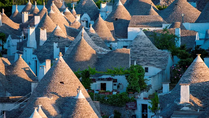 Sunset over Alberobello, Italy
