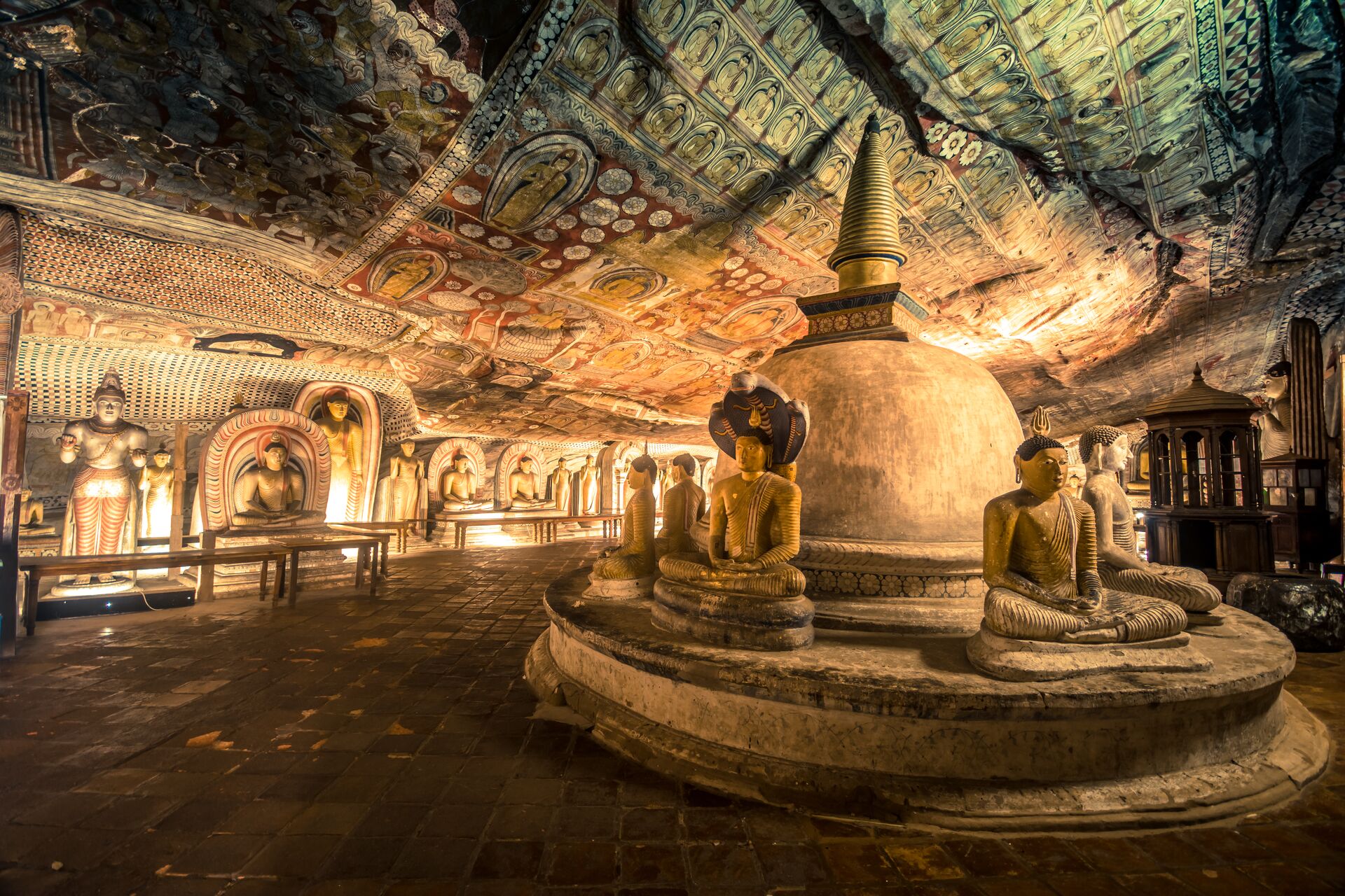 Dambulla Ancient Cave Temple In Sri Lanka